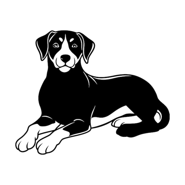 Leuke hond vector ontwerp met een witte achtergrond