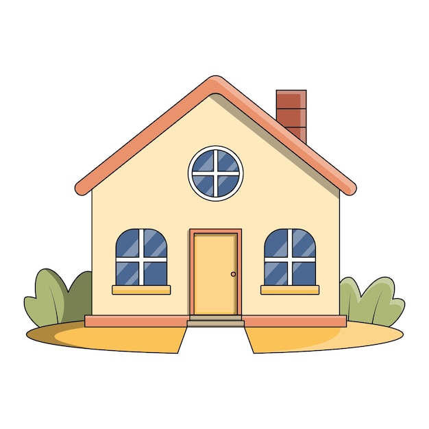 Leuke huisillustratie