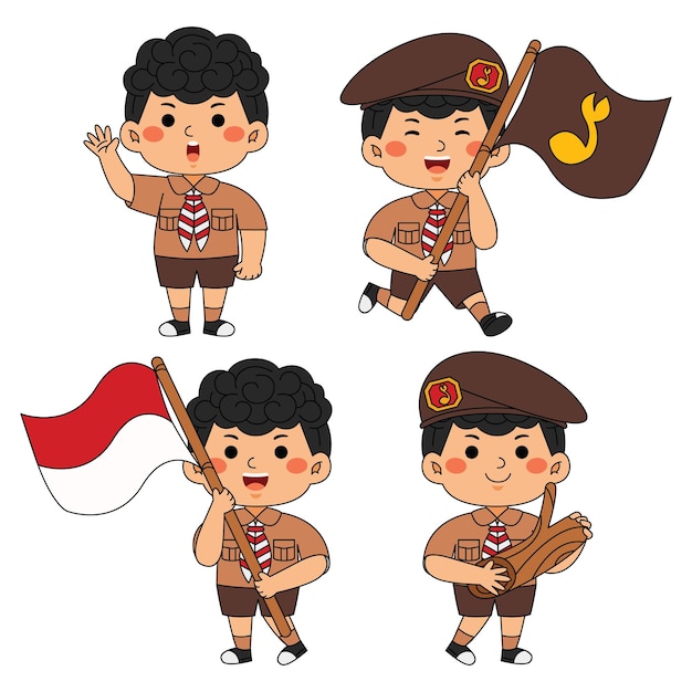 Leuke Indonesische Boy Scouts