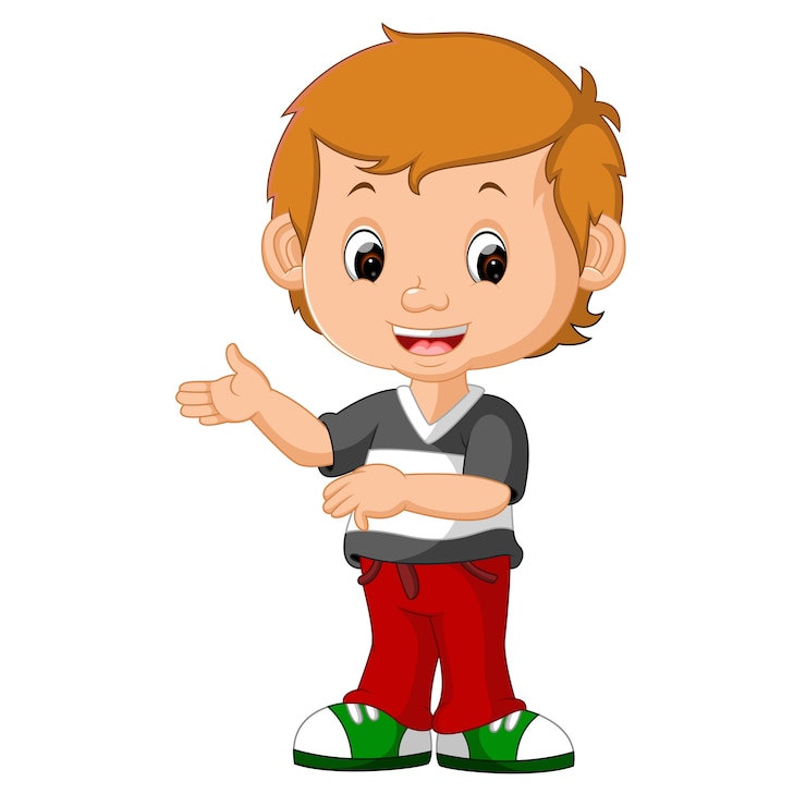 Vector leuke jongen cartoon