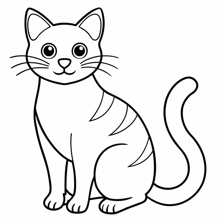 Leuke kat vector en illustratie