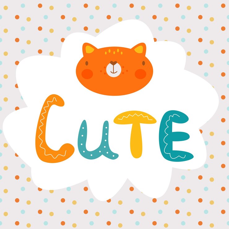 Vector leuke kattenkaart.