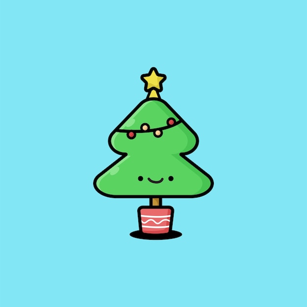 Leuke kawaii kerstboom