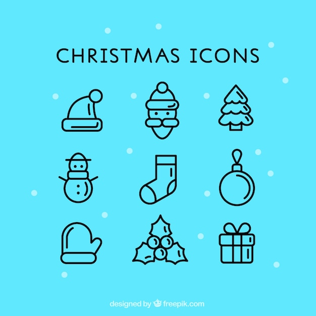 Leuke kerst iconen