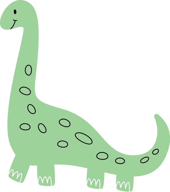 Vector leuke kinderachtige dinosaurus