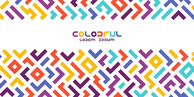 Leuke kleurrijke lijn doodle naadloze patroon Creatieve minimalistische stijl kunst achtergrond voor kinderen