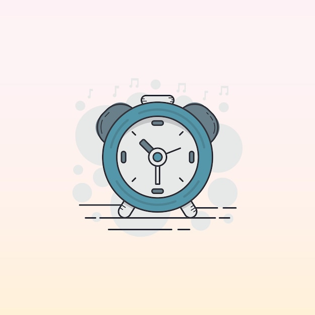 Leuke klok vector klok illustratie