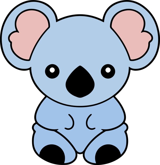 Leuke Koala cartoon Koala clipart vector illustratie