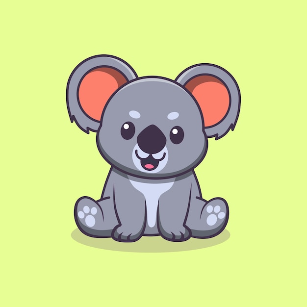 Leuke koala doodle illustratie koala cartoon schets