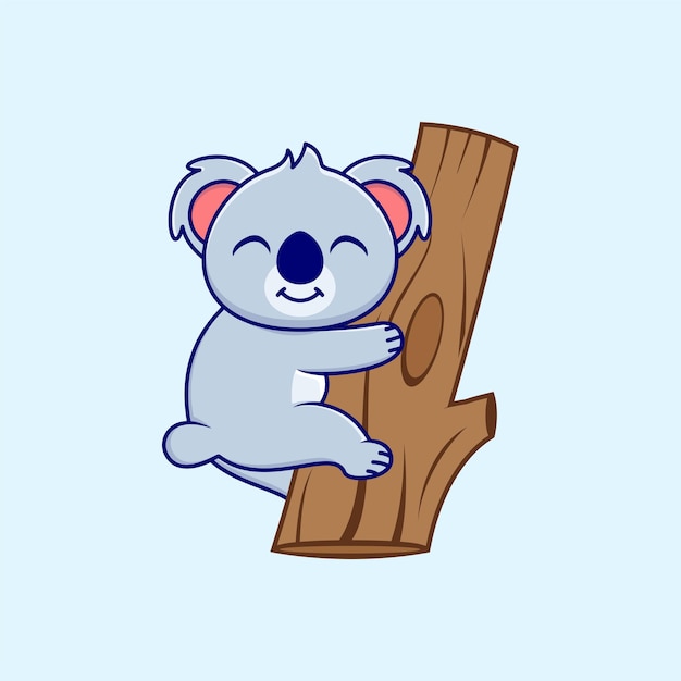 Vector leuke koala logo cartoon