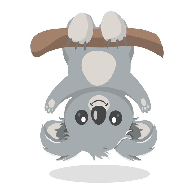 Leuke Koala personage ontwerp illustratie