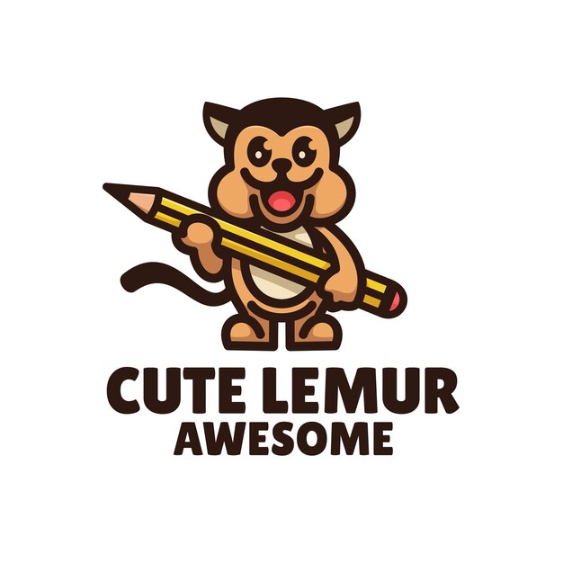 Vector leuke lemur logo