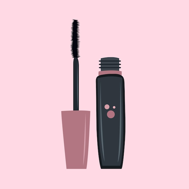 Leuke mascara illustratie