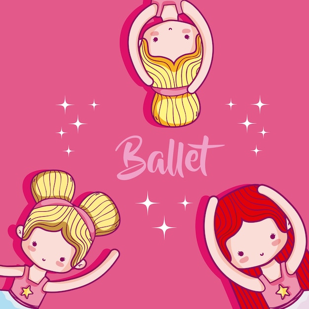 Leuke meisjes balletdansers