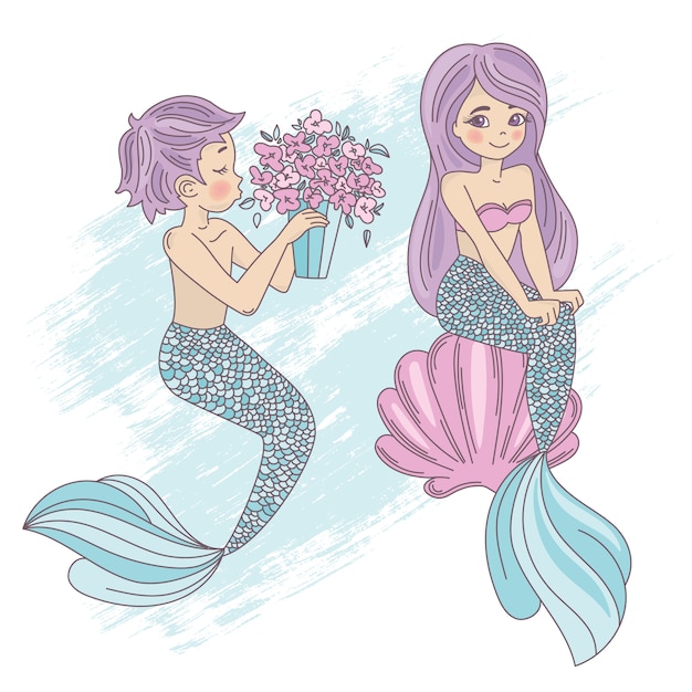 Vector leuke mermaid