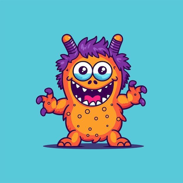 Leuke monster cartoon vector illustratie