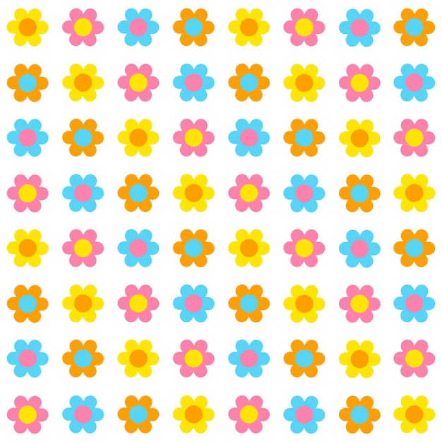 Leuke mooie ditsy bloemen geometrische kleurrijke kleur bloemmotief textiel stof print achtergrond