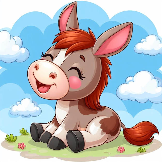 Leuke Mule Vector cartoon illustratie