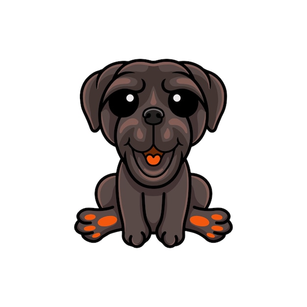 Leuke Napolitaanse mastiff honden cartoon