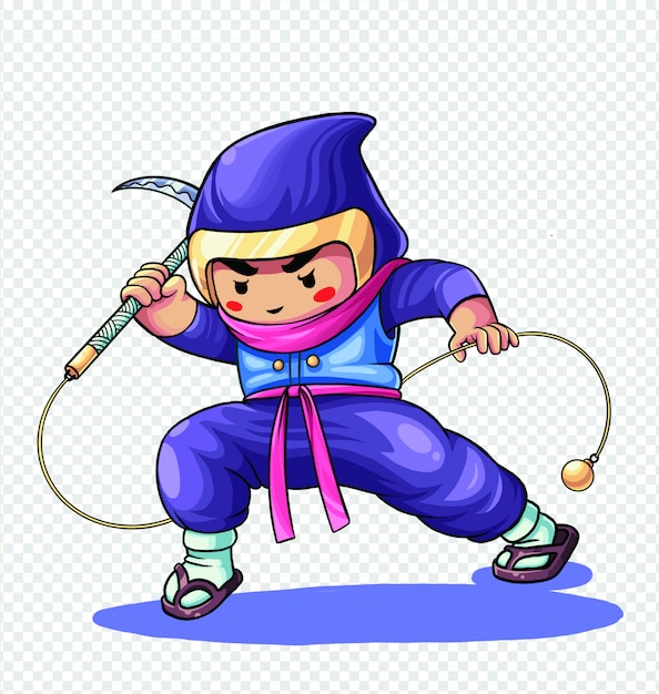 Leuke Ninja Cartoon afbeelding