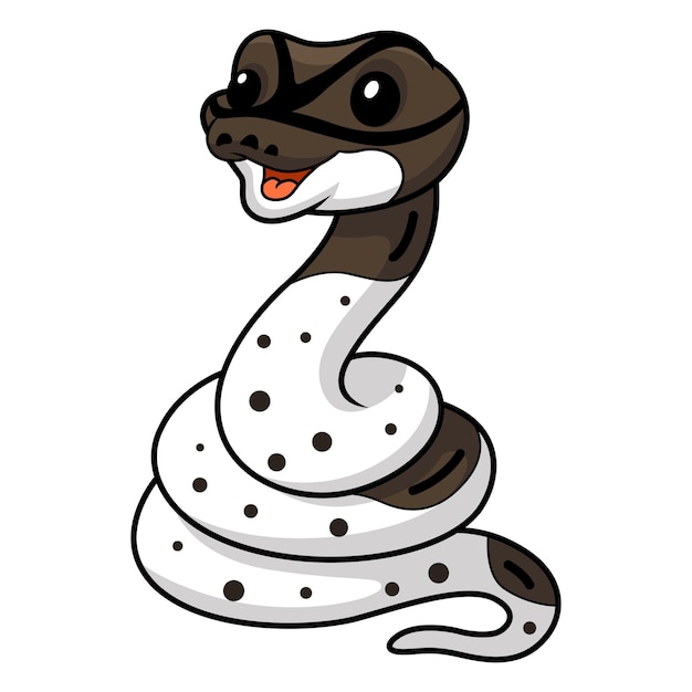 Leuke oreo bonte bal python cartoon