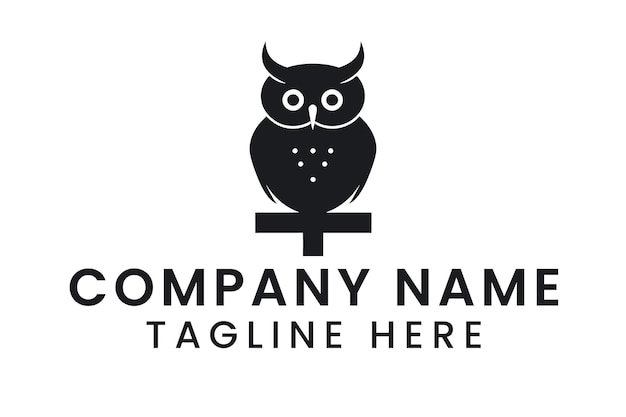 Leuke owl minimalistische moderne logoontwerp