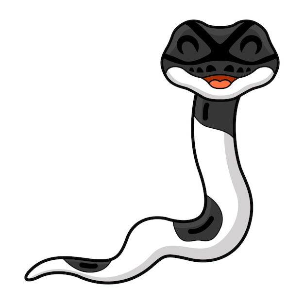 Leuke panda bonte bal python cartoon