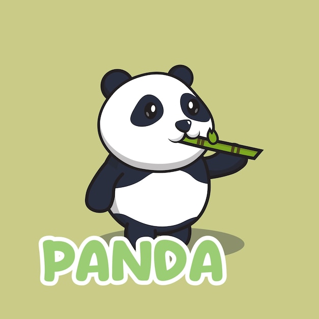 Leuke Panda Die Bamboe Houdt