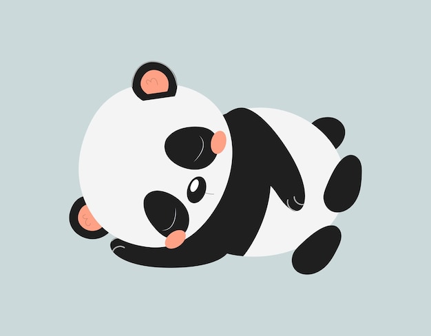 Leuke panda slaap