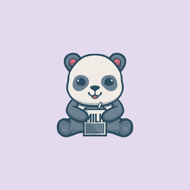 Vector leuke panda vectorstok