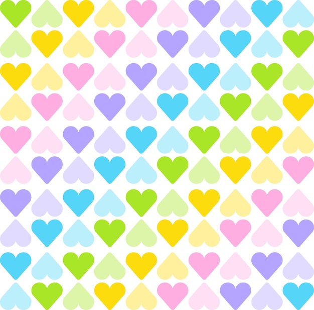 Leuke Pastel Regenboog Hart Liefde Zorg Valentijnsdag Streep Diagonaal Geruit Patroon Achtergrond