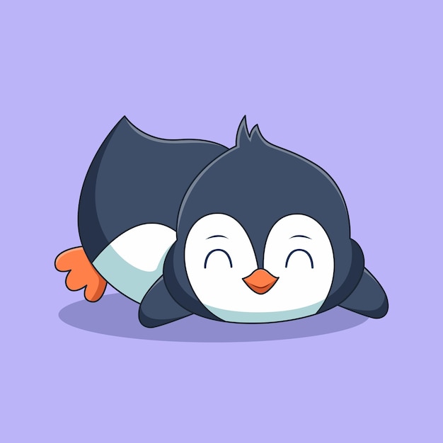 Leuke Penguin Character Design Illustratie