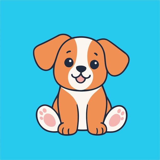 Leuke puppy voor peuters verhalenboeken vector illustratie