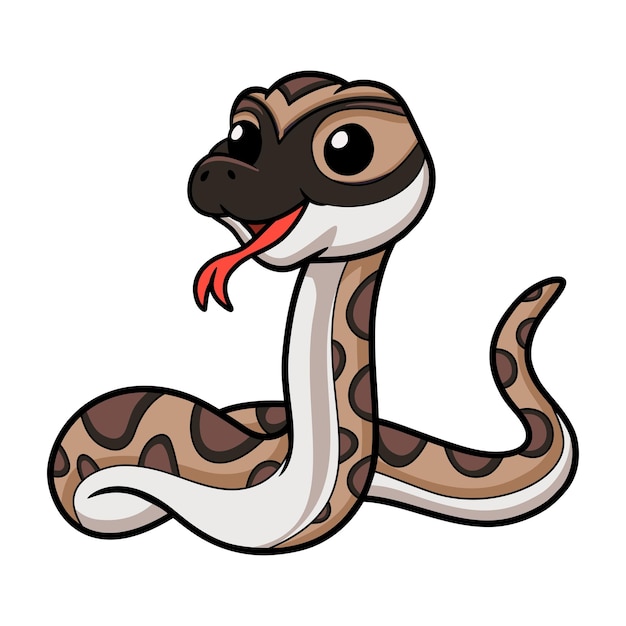 Leuke python molurus bivittatus cartoon