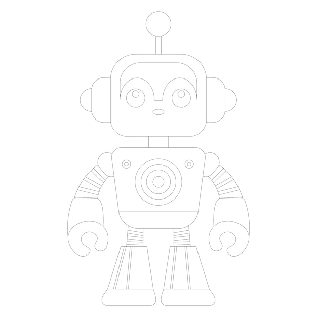 Leuke robot met antenne.