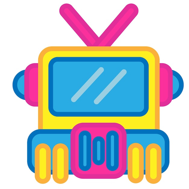 Leuke robot vierkant vector