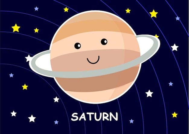 Leuke Saturnus-vector