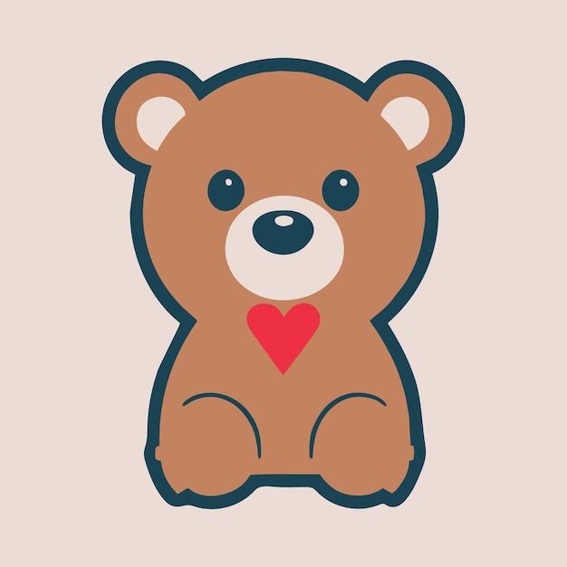 Leuke schattige baby beer vector kunst