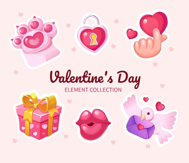 Leuke stickers voor valentijnsdag