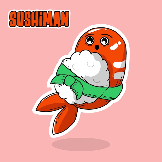 Vector leuke sushi illustratie