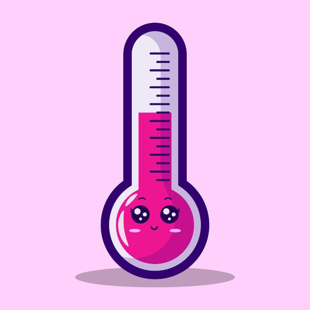 Leuke thermometer cartoon afbeelding in vector-formaat