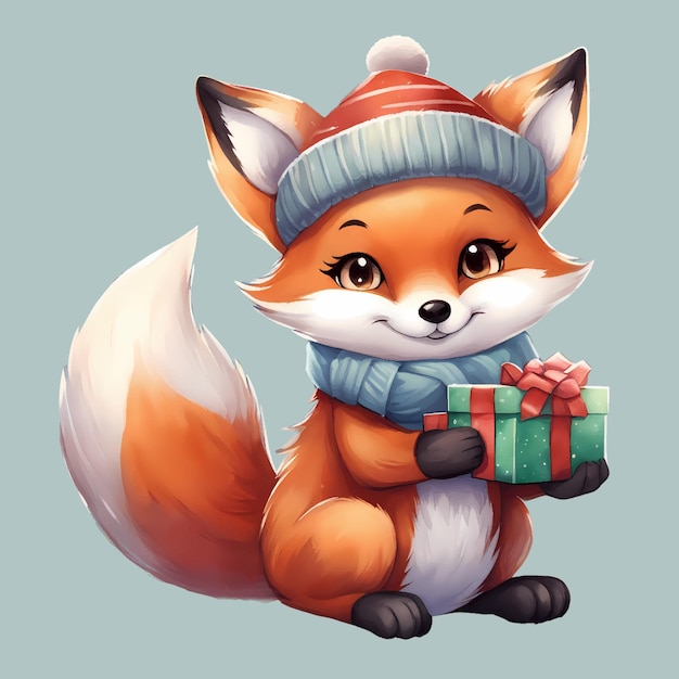 Leuke Tricky Fox Vrolijk kerstfeest.