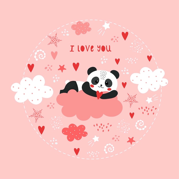 Leuke valentijnsdag met panda.