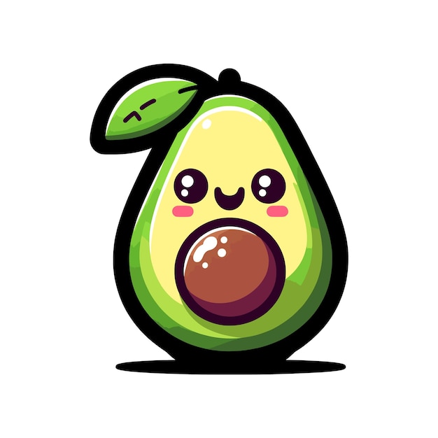 Vector leuke vector illustratie van avocado