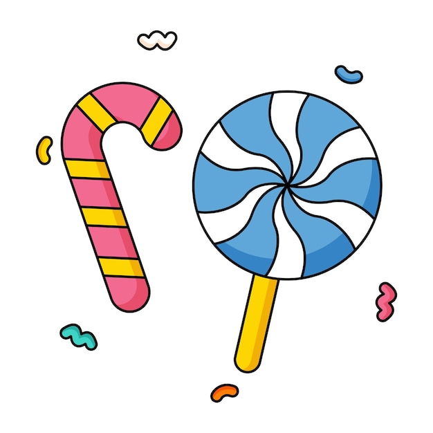 Leuke vectorkerstmissticker