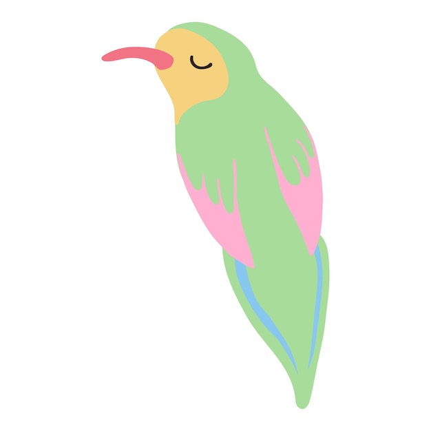 Leuke Vogel Kleurrijke Illustratie
