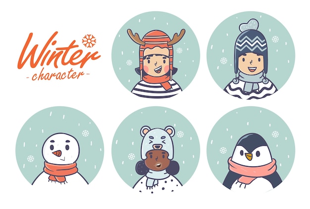 Leuke winter character collection