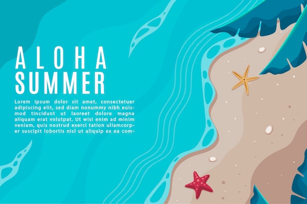 Leuke zomer illustratie