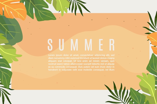 Leuke zomerbannerillustratie