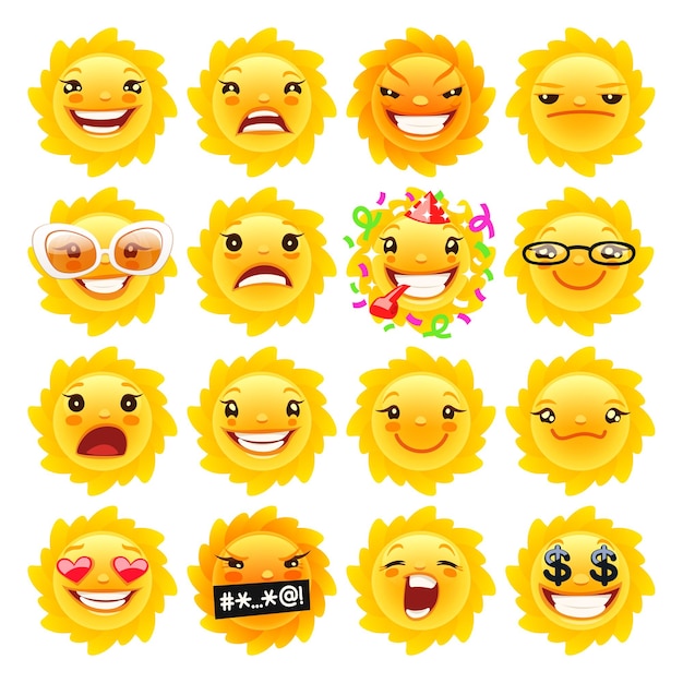 Leuke zon-emoji's